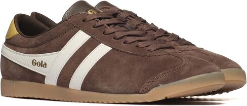 Gola Women's Bullet Suede Sneaker, Cameo/Mocha/Cerise, 8.5 in Saudi Arabia