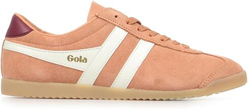 Gola Women's Bullet Suede Sneaker, Cameo/Mocha/Cerise, 8.5 in Saudi Arabia