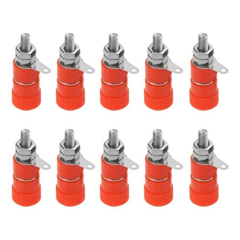 10-Pack Binding Post terminals 4mm Plugs and sockets 4mm Terminal connectors(Black 10pcs) in Saudi Arabia