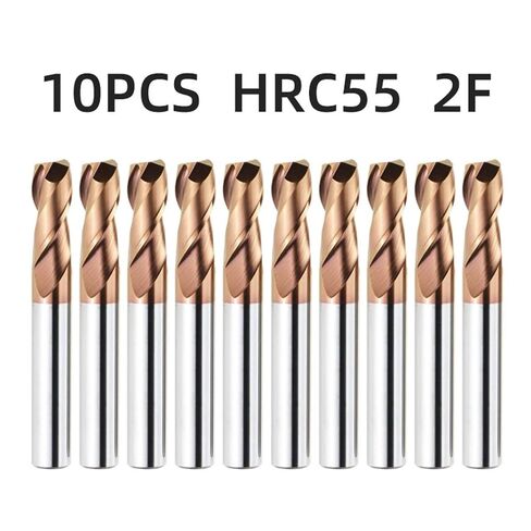 HRC55 Carbide End Mill 1 3 4 5 6 8 10 12mm 2 Flutes Metal Milling Cutter Cutting Tool CNC Maching Coating Flat Endmills(D6xD6x150L) in Saudi Arabia