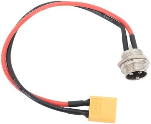 Charging Port Aluminum Alloy and ABS T-Type Port Electric Scooter Replacement Accessories for 8inch Kugoo Scooters(Black&Red) in Saudi Arabia