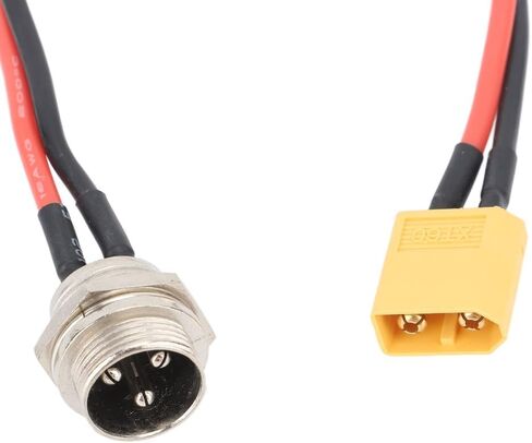 Charging Port Aluminum Alloy and ABS T-Type Port Electric Scooter Replacement Accessories for 8inch Kugoo Scooters(Black&Red) in Saudi Arabia