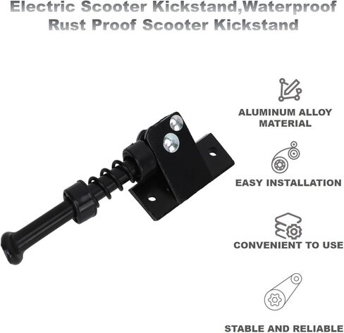 Electric Scooter Kickstand Replacement Aluminum Alloy Kickstand Black Electric Scooter 10in Scooter Kickstand Replacement Black in Kuwait