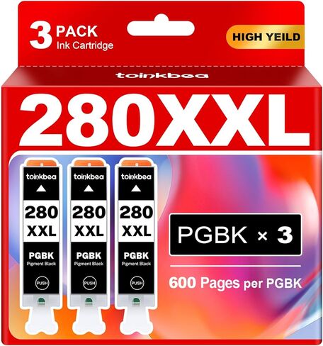 280 281 TR8620a خراطيش حبر عالية الإنتاجية لاستبدال Canon PGI-280XXL CLI-281XXL 280XXL 280 281 XXL للطابعة الملونة Pixma TR8600 TR8622a TR8620 TR8520 TS9120 TS9521c TS6120 TS8220 حبر 10 عبوات in Kuwait