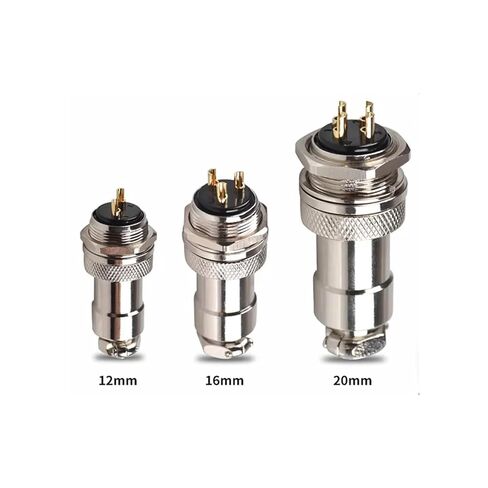 5 Sets of GX16/GX20 Gold-Plated Plugs and sockets 2/3/4/5/6/7/8/9/10 pin Male and Female Soldering Industrial connectors(20 Sets_5P) in Saudi Arabia