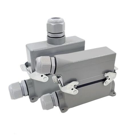Heavy Duty Connectors HDC-HE-024-1/2/3/4 F/M 24pin Screw Connection Industrial Rectangular Aviation Connector Plug 16A 500V(Hdc-he-024-4) in Saudi Arabia