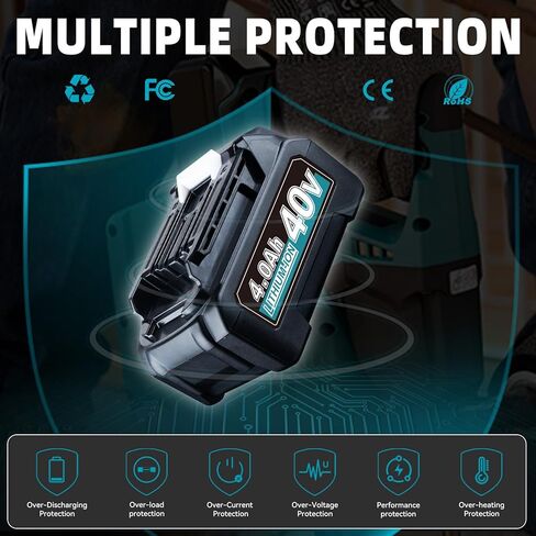 5.0 Ah18V BL1860B استبدال بطارية ليثيوم متوافقة مع ماكيتا 18 فولت 20 فولت ماكس BL1830، BL1830B، BL1860، BL1850، BL1850B، أدوات كهربائية لاسلكية 1 حزمة in Kuwait
