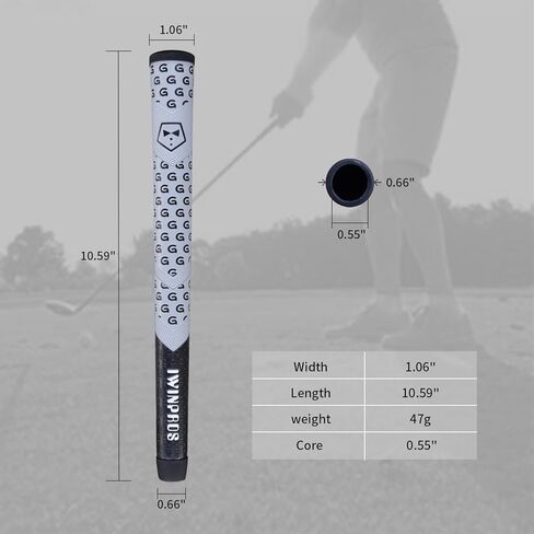 Midsize Golf Club Grip, Tacky Feel, Moisture-Wicking, Shock Absorption, Tri‑texture Surface High‑Performance Golf Grip Replacement in Saudi Arabia