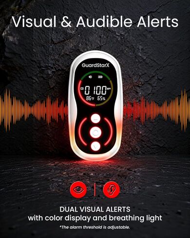 Watcher-S1 Portable Carbon Monoxide Detector, 150H Standby, Rechargeable 3-in-1 CO Meter with Magnetic Suction, CO Detector with Audible & Visual Alarm for Home, Travel, Tent, RV in Saudi Arabia