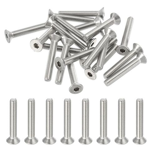 PATIKIL 20Pcs #10-32 x 1-1/2" 304 Stainless Steel Flat Countersunk Head Socket Cap Screw in Saudi Arabia