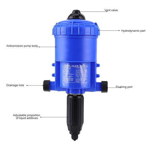 Cryfokt Automatic Proportional Pump, CorrosionResistant WearResistant Water Dosing Pump, with 0.2% to 2% 1:50 to 1:500 Ratio Range, for Garden LivestockAgriculture Car Wash in Saudi Arabia