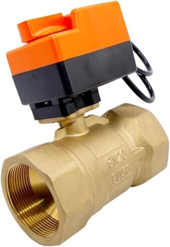 1 قطعة DN50 (G 2 ") AC220V 2-way 3-wire المحرك صمام كروي نحاسي الضغط المنخفض 1.6Mpa صمام كروي in Saudi Arabia