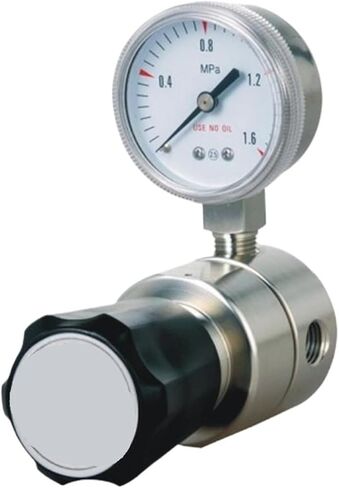 1PCS stainless steel pressure regulator with a 30PSI pressure gauge in Saudi Arabia