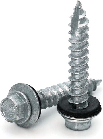 Hex Washer Head Mechanical Galvanized Roofing Screws - #14 x 2" Qty 250 in Kuwait