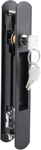 قفل خطاف للباب المنزلق من EVGATSAUTO، قفل من الفولاذ المقاوم للصدأ مزدوج الجوانب مع تباعد فتحة المسمار 6.7 بوصة للأبواب الزجاجية المتنقلة (أسطوانة المفاتيح) in Kuwait