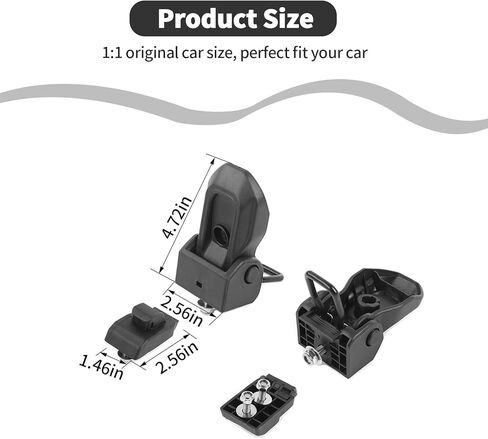 لقفل مزلاج غطاء محرك السيارة رانجلر، مزالج غطاء محرك السيارة من الألومنيوم لسيارة جيب رانجلر JK ملحقات خارجية سوداء قطعتين in Kuwait