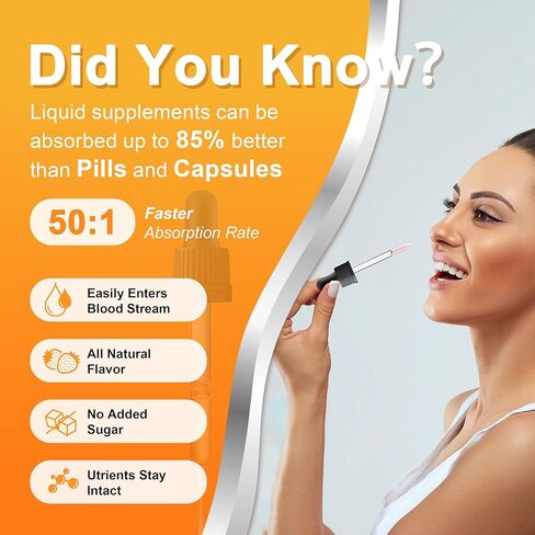Liquid Magnesium Oxide 400mg Drops - Liquid Magnesium Oxide Supplement for Bone, Muscle, and Heart Health, Sublingual Magnesium Oxide, High Potency, Easy-to-Absorb, 60ml in Saudi Arabia