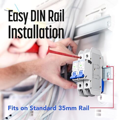 Mini Circuit Breaker UL489 Listed 2A C Curve 277VAC 60VDC 10kAIC DIN Rail Mount Non Polarized MCB Branch Circuit Protection, ControlGear CGMB1C02 (1 Pole C Trip 2 Amp) in Saudi Arabia