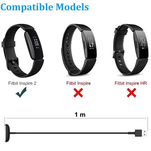 Charger for Fitbit Inspire 2 & Ace 3 - Replacement USB Charging Cable Dock for Fitbit Inspire 2 & Ace 3 Fitness Tracker 3.3ft / 100cm (2) in Saudi Arabia