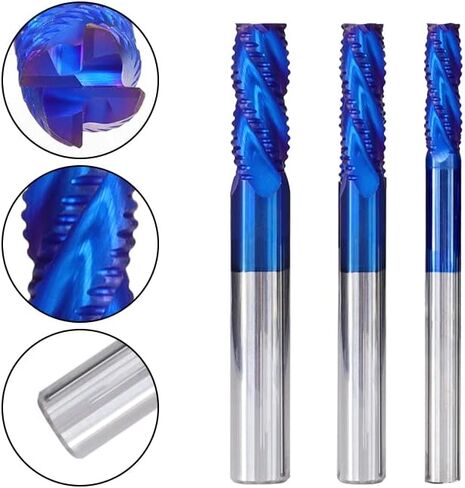 1 قطعة 4 المزامير كربيد CNC مربع الأنف نهاية مطحنة التخشين نهاية مطحنة دوامة CNC راوتر بت المعادن طحن أداة in Kuwait