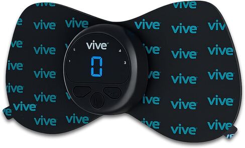 وحدة عشرات لاسلكية من Vive ذات 6 أوضاع - محفز للعضلات لعلاج تخفيف الألم واستعادة العضلات - آلة محمولة لاسلكية للعشرات وEMS مع وسادتين كهربائيتين وشاشة LED وكثافات قابلة للتعديل in Kuwait