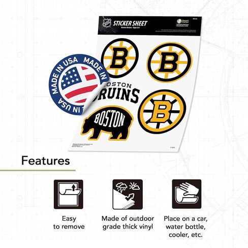 ملصق صبار الصحراء بوسطن بروينز NHL Team National Hockey League ملصق حائط من الفينيل‏ للكمبيوتر المحمول زجاجة ماء للسيارة ورقة قصاصات (النوع 2-6) in Saudi Arabia