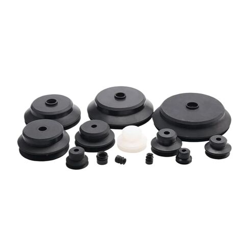 10Pcs Manipulator Suction Cups Black Industrial Pneumatic Chuck Nozzle Rubber Silicone Vacuum Sucker(PJG-50 Black) in Saudi Arabia