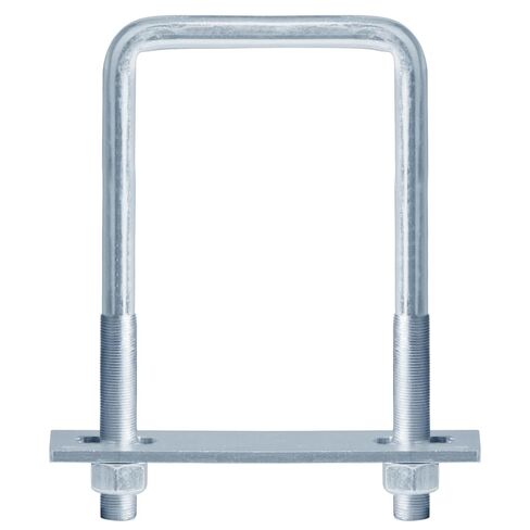 2 Pcs Square U-Bolt for Trailer, 1/2" x 4" x 6-3/4", Galvanized Steel in Saudi Arabia