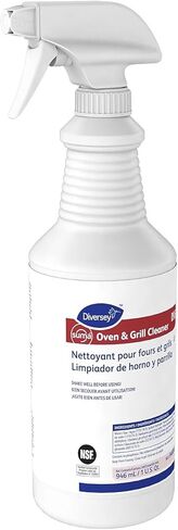 Diversey 948049 SUMA Oven and Grill Cleaner, Heavy Duty Removes Baked on Grease and Carbon Buildup, Capped Ready-to-Use Gel, 32-Ounce (Pack of 12 with 2 Spray Nozzles) in Saudi Arabia