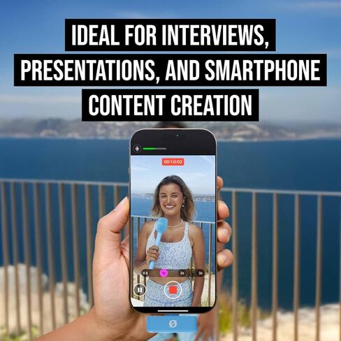 محول RØDE Interview Micro المحمول لشبكة لاسلكية صغيرة (أزرق) in Kuwait