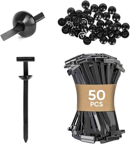 50 Pcs Nylon Universal Cable Tie Buckle Kit - Heavy Duty Multifunctional Nylon Zip Ties with Locking Pins & Buttons, UV Resistant, for Automotive Repair, Bumper Clips, Wiring Harness, DIY Fasteners in Saudi Arabia