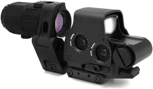558 نقطة رؤية باللون الأحمر والأخضر ومكبر G33 G43 G45 3X/5X وحامل FTC ومجموعة تركيب رافعة بصرية سريعة، ارتفاع خط مركزي بصري 2.26 بوصة، نطاق QD للتحرير السريع/الفصل الانعكاسي، آلية FTC من الوجه إلى المركز in Kuwait