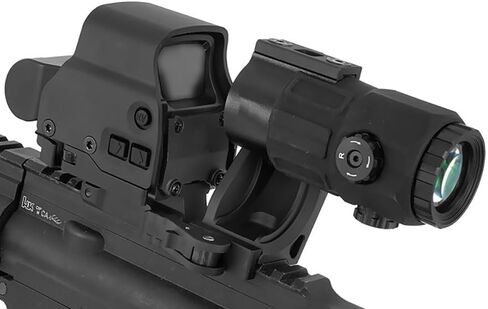 558 نقطة رؤية باللون الأحمر والأخضر ومكبر G33 G43 G45 3X/5X وحامل FTC ومجموعة تركيب رافعة بصرية سريعة، ارتفاع خط مركزي بصري 2.26 بوصة، نطاق QD للتحرير السريع/الفصل الانعكاسي، آلية FTC من الوجه إلى المركز in Kuwait