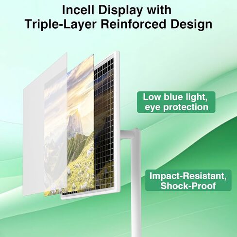 32 inch Portable Smart Tablet TV on Wheels with Full HD Rolling TouchScreen Monitor and Tablet in one, (8GRAM+128GB),Android 13,(5-8-Hour)Battery,Full Swivel Rotation,Voice Remote Control(32 inch Pro) in Saudi Arabia