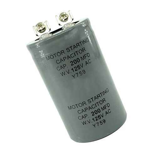 مكثفات CD60 200 فائق التوهج 200MFD 125VAC مكثفات تشغيل المحرك المكونة من قطعتين لأنظمة التدفئة والتهوية وتكييف الهواء وتكييف الهواء والتبريد والمحركات الكهربائية in Kuwait