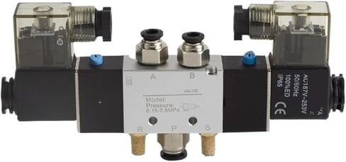 1 قطعة 4V220-08 صمام الملف اللولبي هوائي 5-way 2-position 1/4 "سبائك الألومنيوم الداخلي E DC12V أو DC24V أو AC110V AC220V (تركيبات W 10 مللي متر ، AC220) in Saudi Arabia