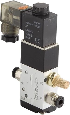 1PCS 3V110-06 NO NC solenoid valve 3-way DC12V 24V AC 110V 220V pneumatic air control valve gas solenoid valve aluminum valve body(3V110-06 NC 12mm,AC 110V) in Saudi Arabia
