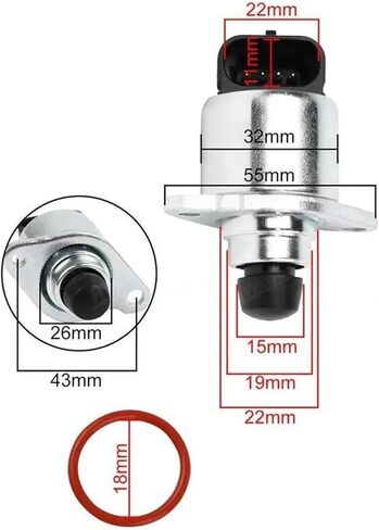1PCS idle air control valve and throttle position sensor 17113209 17123852 in Saudi Arabia