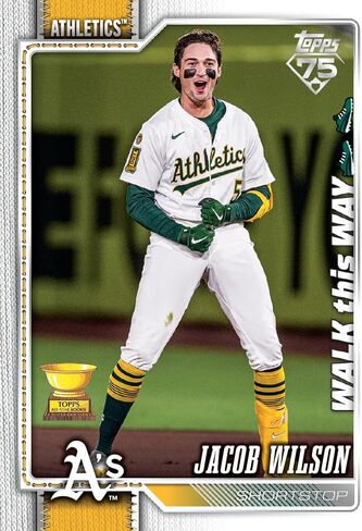 صندوق الاحتفال ببطاقة تجارة البيسبول 2026 Topps MLB Series 1 - قصاصات ورق متوازية حصرية ورقائق هولو - فرصة للحصول على بطاقات بقايا توقيع التميمة الحاكمة in Saudi Arabia