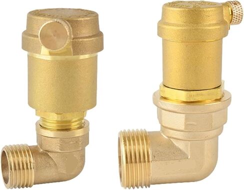 1PCS 1/2" 3/4" 1" Brass Elbow Flat Valve 1.6 MPa Pressure DN15 DN20 Pressure Relief Value Tool for Solar Water Heater(1/2") in Kuwait