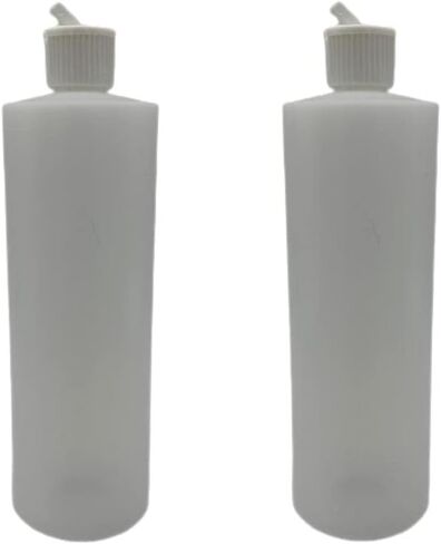 Natural Farms 8 oz Plastic Flip Top Pour Spout Bottles - 2 Pack - for Essential Oils, Perfumes, Lotions in Kuwait