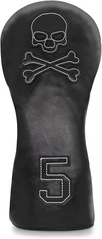 Golf Head Cover Club Covers Funny Fairway Wood Headcovers Head Covers Golf headcovers with Soft Lining for Golf Gift-Skull Style in Saudi Arabia