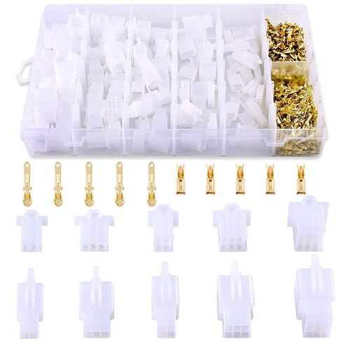 580PCS 2.8mm Wire Connector Kit - Automotive Electrical Connector Assortment with 2 3 4 6 9 Pin Male & Female Plug Housings and Crimp Terminals - Universal Wiring Repair Kit for Car Motorcycle Boat in Saudi Arabia