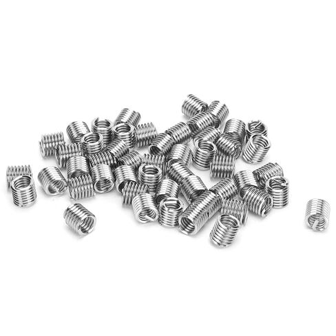 50Pcs Thread Inserts Wire Protection Sleeve Repair Tool Fastener Hardware US Standard 5/16in 18x1 5D Stainless Steel Threaded Sleeves for Aluminum Alloy Zinc Alloy Copper Plastic in Saudi Arabia