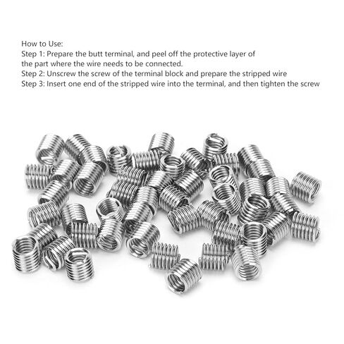 50Pcs Thread Inserts Wire Protection Sleeve Repair Tool Fastener Hardware US Standard 5/16in 18x1 5D Stainless Steel Threaded Sleeves for Aluminum Alloy Zinc Alloy Copper Plastic in Saudi Arabia