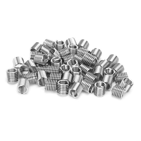 50Pcs Thread Inserts Wire Protection Sleeve Repair Tool Fastener Hardware US Standard 5/16in 18x1 5D Stainless Steel Threaded Sleeves for Aluminum Alloy Zinc Alloy Copper Plastic in Saudi Arabia