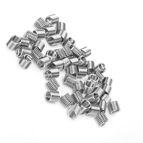 50Pcs Thread Inserts Wire Protection Sleeve Repair Tool Fastener Hardware US Standard 5/16in 18x1 5D Stainless Steel Threaded Sleeves for Aluminum Alloy Zinc Alloy Copper Plastic in Saudi Arabia