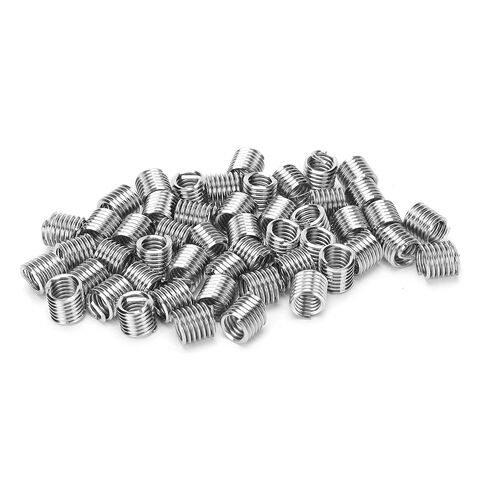 50Pcs Thread Inserts Wire Protection Sleeve Repair Tool Fastener Hardware US Standard 5/16in 18x1 5D Stainless Steel Threaded Sleeves for Aluminum Alloy Zinc Alloy Copper Plastic in Saudi Arabia