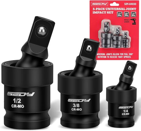 9-Piece Impact Socket Adapter Set, 1/4" 3/8" 1/2" Driver Socket Adapter, Power Drill Bit Extension, Magnetic Screwdriver Bit Holder, Socket Wrench Adapter in Kuwait
