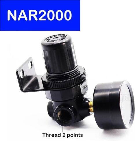 1 قطعة NAR2000 هوائي خط أنابيب منظم ضغط الهواء الحد من تنظيم صمام مع Gague in Kuwait